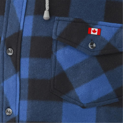 415SS Chemise &agrave; capuche matelass&eacute;e, Hommes, Petit, Multicolore Quali-T-Solutions