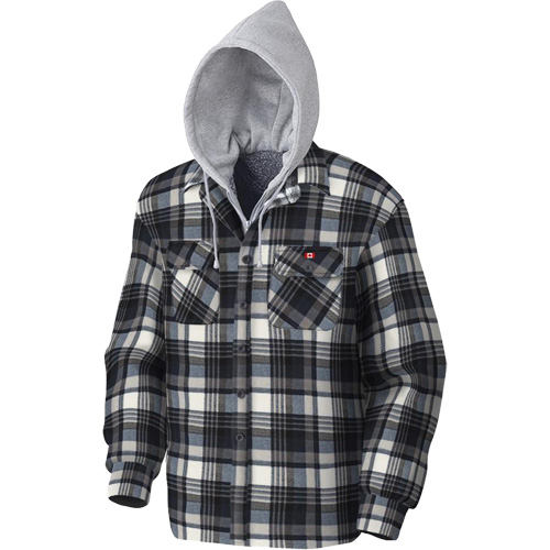 415BG Chemise &agrave; capuche matelass&eacute;e, Hommes, T-petit, Multicolore Quali-T-Solutions