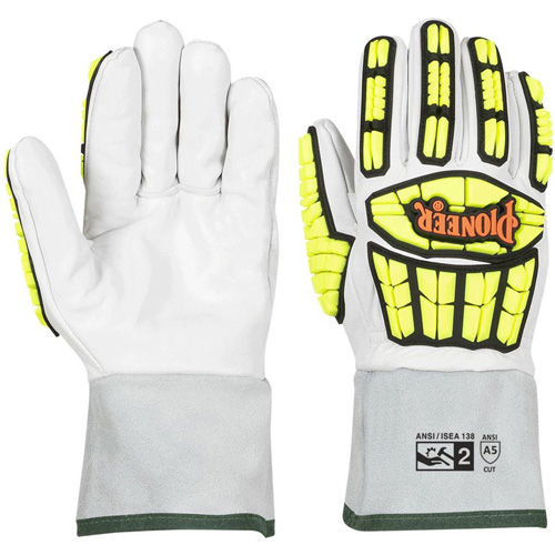 5385 Cut & Impact-Resistant Gloves, Size Small, 13 Gauge, Goatskin Shell, ASTM ANSI Level A5 Quali-T-Solutions