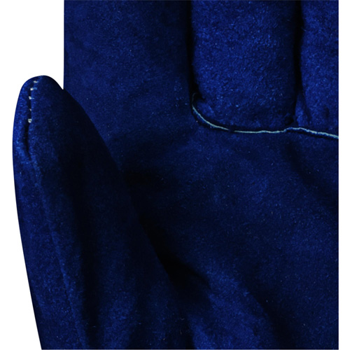630 Gants d'appareilleur isol&eacute;s bleus, Taille unique, Paume en Cuir de vache refendu, Doublure en Boa Quali-T-Solutions