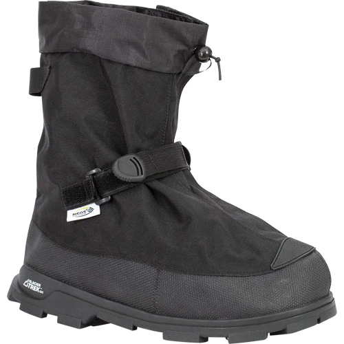 Voyager Glacier Trek Cleats Overshoes with Heels, Nylon/Polyurethane, Buckle, Fits Men's 5 - 6.5/Women's 6 - 8 Quali-T-Solutions