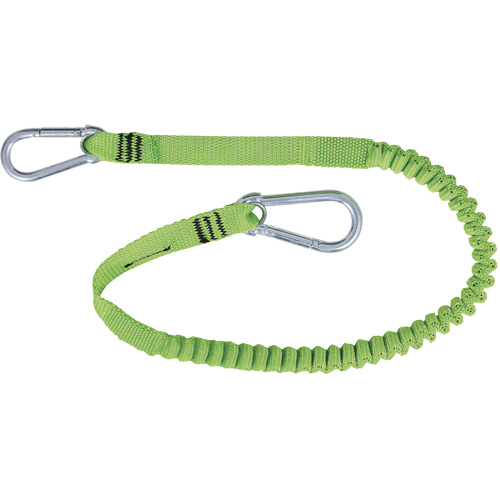 TT-9902 Longe de harnais d'outils Slim Line, Longueur fixe, Mousqueton double Quali-T-Solutions