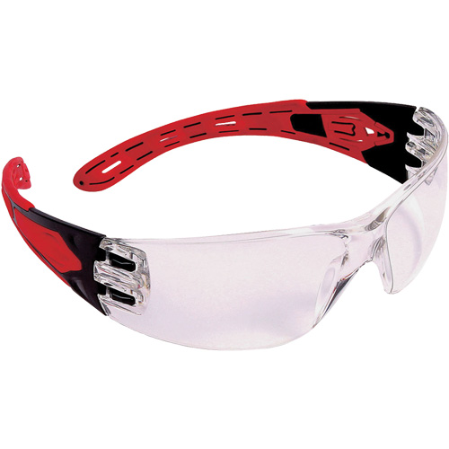 Lunettes de s&eacute;curit&eacute; sans cadre Volcano, Lentille Transparent, Antibu&eacute;e/Anti-&eacute;gratignures/Antistatique, ANSI Z87+/R&eacute;pond ou surpasse la norme CSA Z94.3 Quali-T-Solutions