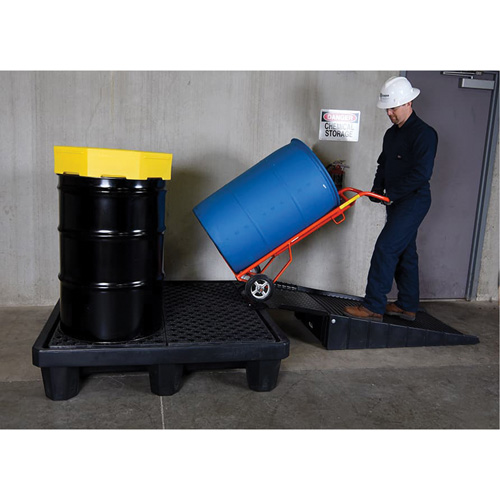 4-Drum Economy Ultra-Spill Pallet&reg;, 66 US gal. Spill Capacity, 53" x 53" x 11.8" Quali-T-Solutions
