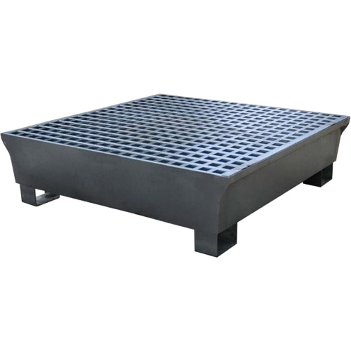 4-Drum Steel Ultra-Spill Pallet&reg;, 68 US gal. Spill Capacity, 49.1" x 47.1" x 10.9" Quali-T-Solutions