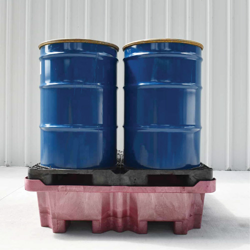 4-Drum Ultra-Spill King&reg; Drum Spill Pallet, 85 US gal. Spill Capacity, 51" x 51" x 17.5" Quali-T-Solutions