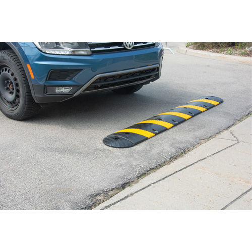 Speed Bump Kit, Rubber, 4' L x 11" W x 2" H Quali-T-Solutions