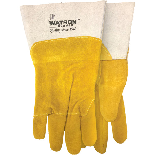 Ram Tough Welding Gloves, Goat Grain/Split Cowhide, Size Medium Quali-T-Solutions