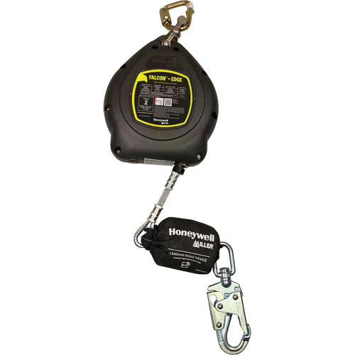 Cordage de s&eacute;curit&eacute; autor&eacute;tractable Falcon + Edge, 20', Acier galvanis&eacute;, Pivotant Quali-T-Solutions