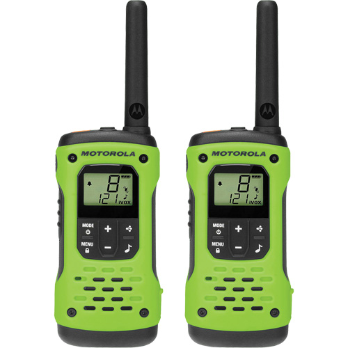 Radios bidirectionnelles TalkAbout T600 s&eacute;rie H2O, Bande FRS/GMRS, 22 canaux, Port&eacute;e 56 km Quali-T-Solutions