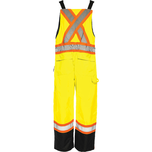 TO1 Winter Traffic Overalls, Polyester, Small, Black/High Visibility Lime-Yellow Quali-T-Solutions