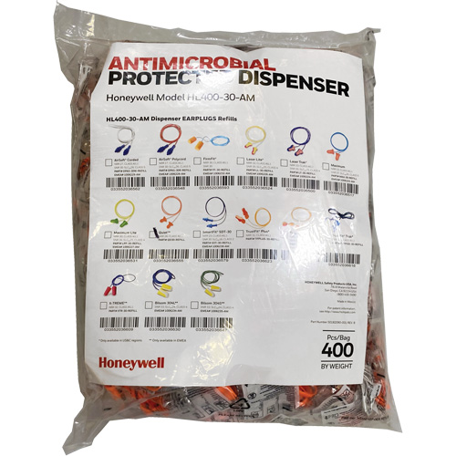 QD30 Earplugs Refill for HL400 Dispenser, Bulk - Polybag, Corded Quali-T-Solutions