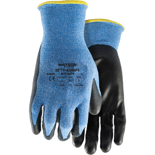 Gants anticoupures 359 Stealth Stinger, Taille T-petit, Calibre 15, Rev&ecirc;tement Polyur&eacute;thane, Enveloppe en Fibre de verre/Nylon/Spandex, ASTM ANSI niveau A2/EN 388 niveau B Quali-T-Solutions