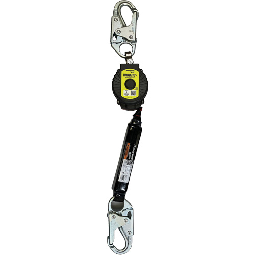 Limiteur de chute personnel TurboLite+ Miller, 6', Sangles, Stationnaire Quali-T-Solutions