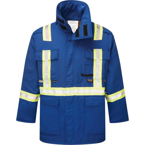 Westex&reg; DH Antistatic 6.5 oz. Flame Resistant Insulated Parka, X-Large, Royal Blue Quali-T-Solutions