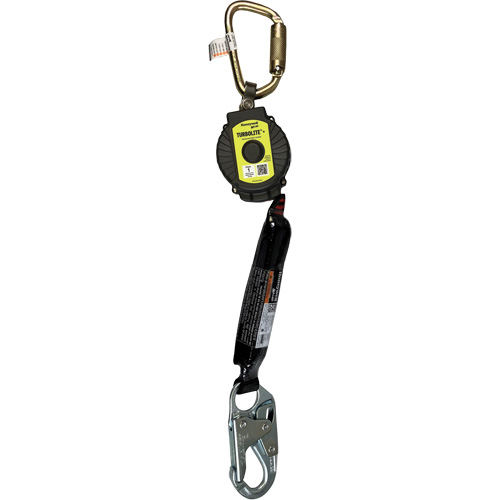 Limiteur de chute personnel TurboLite+ Miller, 11', Sangles, Stationnaire Quali-T-Solutions