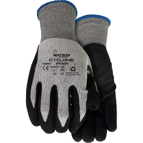 Gants r&eacute;sistant &agrave; la coupe 388 Stealth Cyclone, Taille T-petit, Calibre 18, Rev&ecirc;tement Nitrile, Enveloppe en PEHP/Polyester, ASTM ANSI niveau A2/EN 388 niveau 3 Quali-T-Solutions