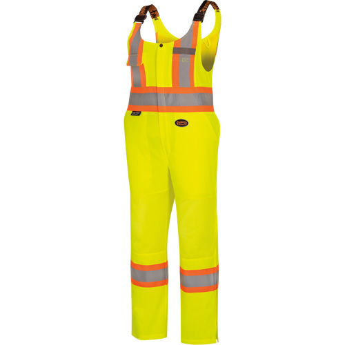 6000W Women's High-Visibility Traffic Safety Overalls, Polyester, X-Small, High Visibility Lime-Yellow Quali-T-Solutions