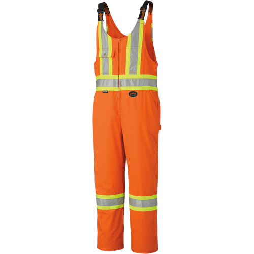 6617ZT High-Visibility Safety Overalls with Leg Zippers, Poly-Cotton, 40 (Tall), High Visibility Orange Quali-T-Solutions