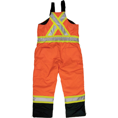 Ripstop Insulated Safety Bib Overall, Polyester, X-Small, High Visibility Orange Quali-T-Solutions