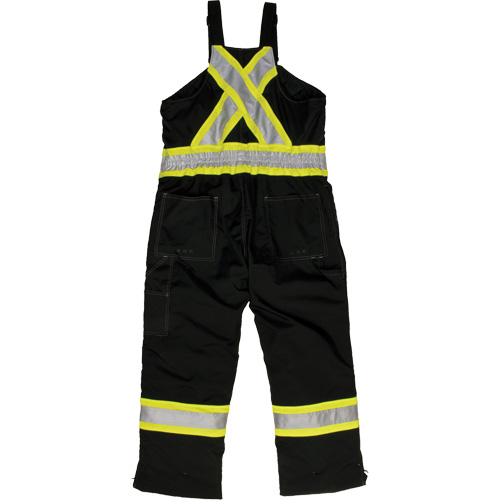 Ripstop Insulated Safety Bib Overall, Polyester, X-Small, Black Quali-T-Solutions