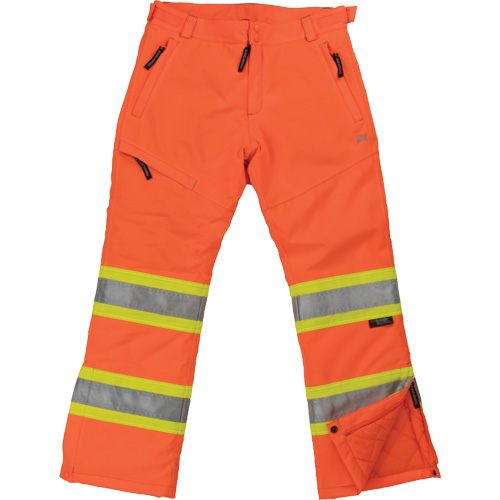 Pantalon de s&eacute;curit&eacute; isolant et extensible pour femmes, Polyester, Grand, Orange haute visibilit&eacute; Quali-T-Solutions