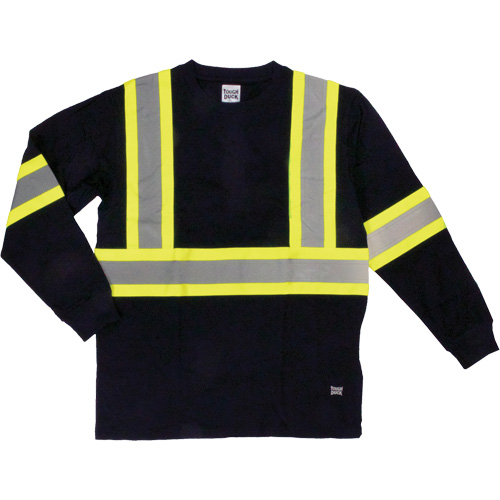 T-shirt de s&eacute;curit&eacute; &agrave; manches longues, Coton, T-petit, Noir Quali-T-Solutions