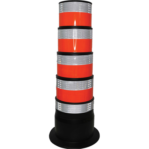 Channelizer, 47.25" High, Orange/White Quali-T-Solutions