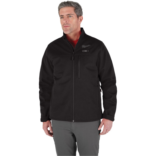 Manteau chauffante M12 ToughShell (manteau seulement), Hommes, Grand, Noir Quali-T-Solutions