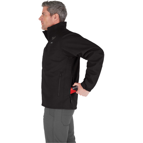 Manteau chauffante M12 ToughShell (manteau seulement), Hommes, Grand, Noir Quali-T-Solutions