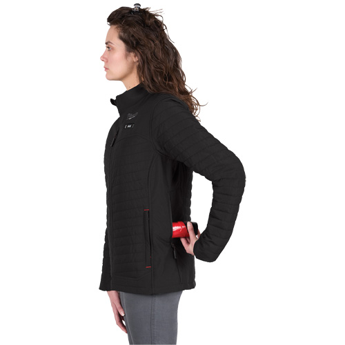M12 Heated Axis Jacket with Battery, Women's, Large, Black Quali-T-Solutions