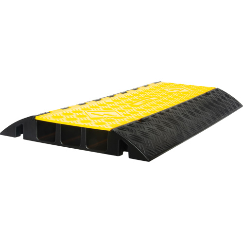 Protecteur de c&acirc;bles en polyur&eacute;thane, 3 canaux, 35,43" lo x 19,69" la x 3" h Quali-T-Solutions