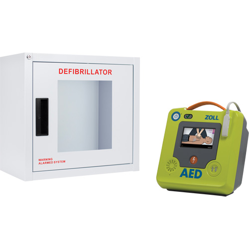 Ensemble armoire murale et d&eacute;fibrillateur AED 3, Semi-automatique, Anglais, Classe 4 Quali-T-Solutions
