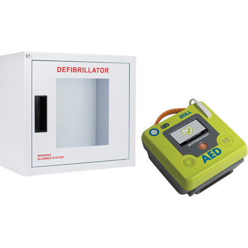 Ensemble armoire murale et d&eacute;fibrillateur AED 3, Automatique, Français, Classe 4 Quali-T-Solutions
