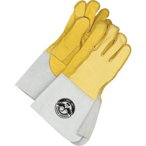 Welder's Gloves with 5.5" Cuff, Grain Cowhide, Size 10.5 Quali-T-Solutions