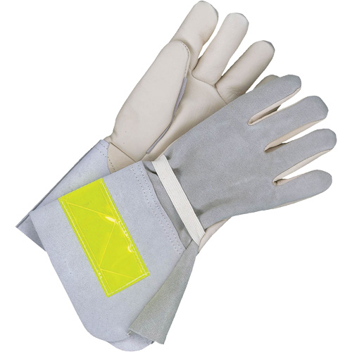 Gants de travail doubl&eacute;s avec poignet de 5", Cuir fleur de vache, Taille 10 Quali-T-Solutions