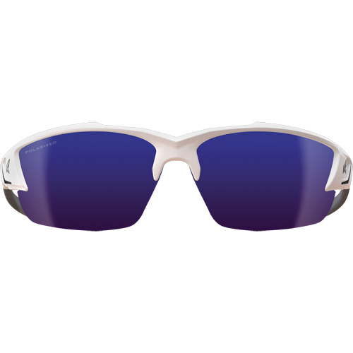 Khor G2 Safety Glasses, Blue Mirror Lens, Anti-Scratch/Polarized, ANSI Z87+/MCEPS GL-PD 10-12/Meets/Exceeds CSA Z94.3 Quali-T-Solutions