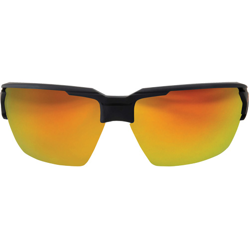 Pumori Safety Glasses, Red/Mirror Lens, Anti-Scratch, ANSI Z87+/MCEPS GL-PD 10-12/Meets/Exceeds CSA Z94.3 Quali-T-Solutions
