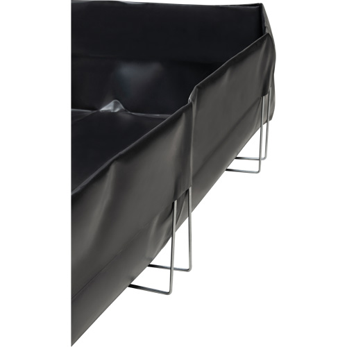 Wire Bracket Berm, 268 US gal. Capacity, 6' W x 8' L x 12" H, L-Bracket Quali-T-Solutions
