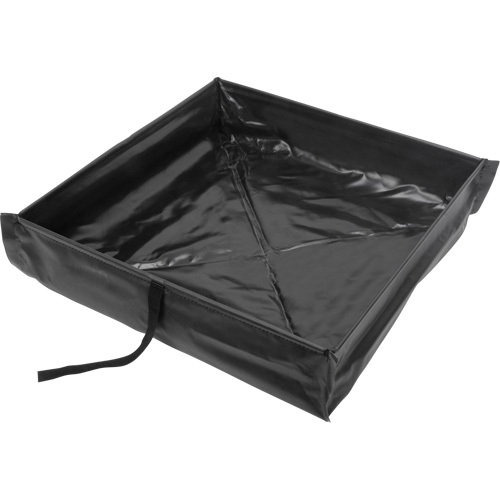 Berme de confinement des d&eacute;versements repliable &agrave; rouler, Capacit&eacute; 60 gal. US, 4' la x 4' lo x 6" h Quali-T-Solutions