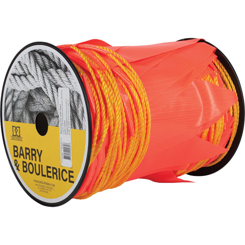 Ligne d'avertissement avec fanions, 328' lo, Orange Quali-T-Solutions