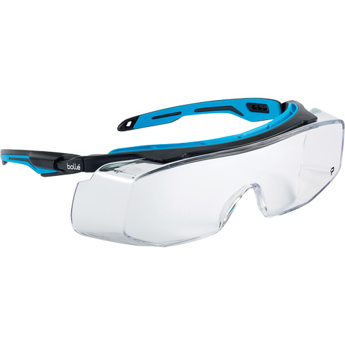 TRYON OTG Ultra-Wraparound Safety Glasses, Clear Lens, Anti-Fog/Anti-Scratch Quali-T-Solutions