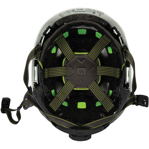 Fibre Metal Climbing Style Safety Helmet, Meets CSA Type 2, Ratchet Suspension, Vented Quali-T-Solutions