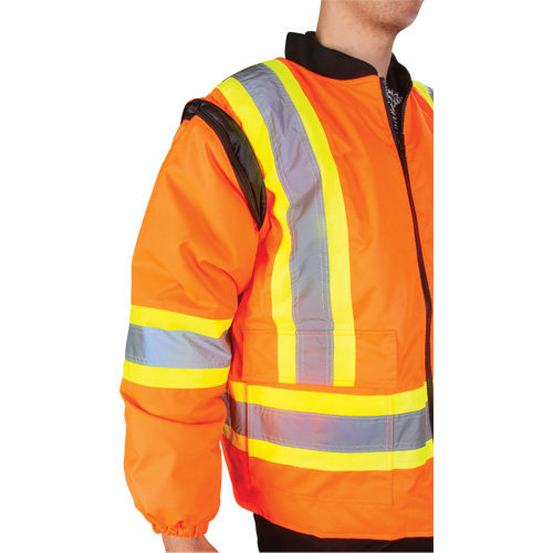 Waterproof 7-in-1 Winter Parka, High Visibility Orange, Large Quali-T-Solutions