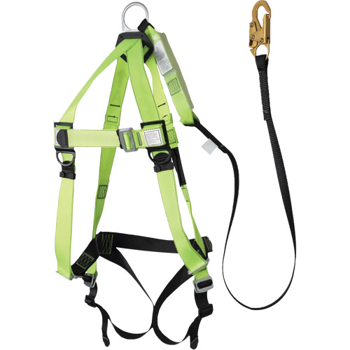 FBH-10000A5440-4 4' Class A Harness & Lanyard with 220 lbs. Capacity, Harness/Lanyard Combo Quali-T-Solutions