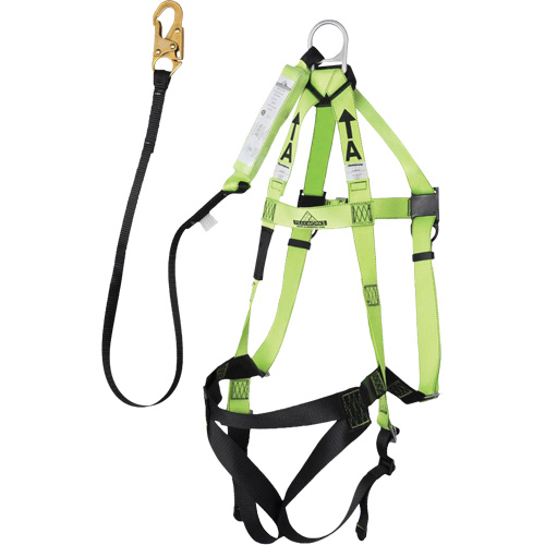FBH-10000A5440-4 4' Class A Harness & Lanyard with 220 lbs. Capacity, Harness/Lanyard Combo Quali-T-Solutions