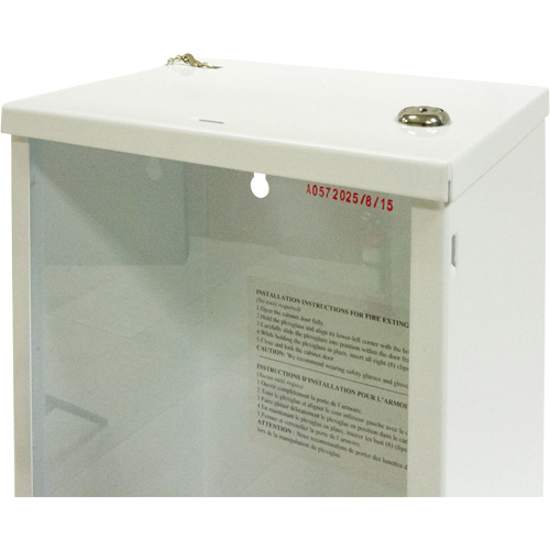 Light-Duty Fire Extinguisher Cabinet, 8" W x 22" H x 6" D Quali-T-Solutions
