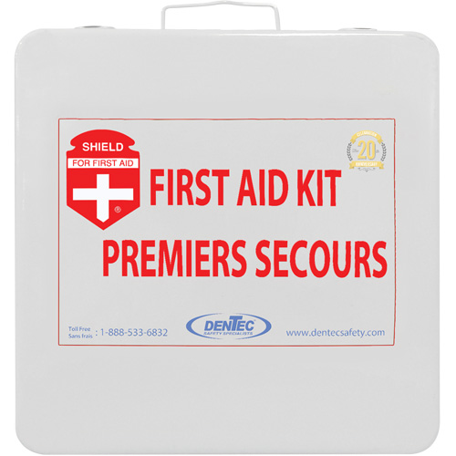 Shield First Aid Kit, Meets/Exceeds CSA Z1220-24 Type 2 Low-Risk Environment, Medium (26-50 Workers) Quali-T-Solutions