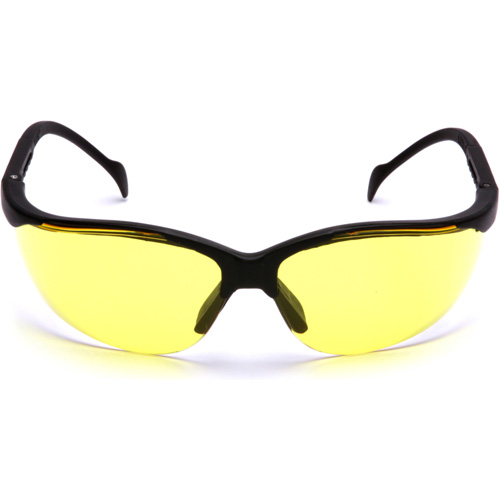 Lunettes de s&eacute;curit&eacute; &agrave; demi-monture Venture II, Lentille Ambr&eacute;e, ANSI Z87+/MCEPS GL-PD 10-12/R&eacute;pond ou surpasse la norme CSA Z94.3 Quali-T-Solutions