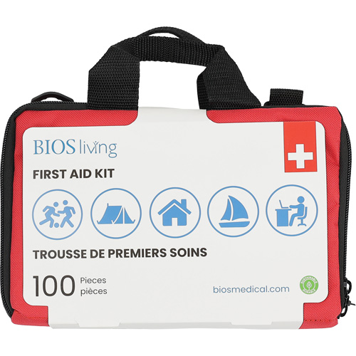 100-Piece Home & Travel First Aid Kit, Nylon Bag Quali-T-Solutions